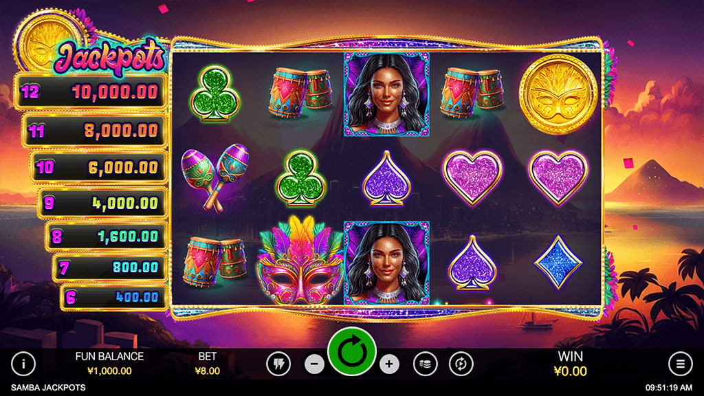Samba Jackpots – play free demo | GamblingShot