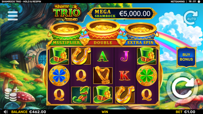 Shamrock Trio – Hold & Respin – грати безкоштовно в демо | GamblingShot