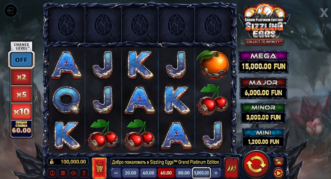 Sizzling Eggs™ Grand Platinum Edition – грати безкоштовно в демо | GamblingShot