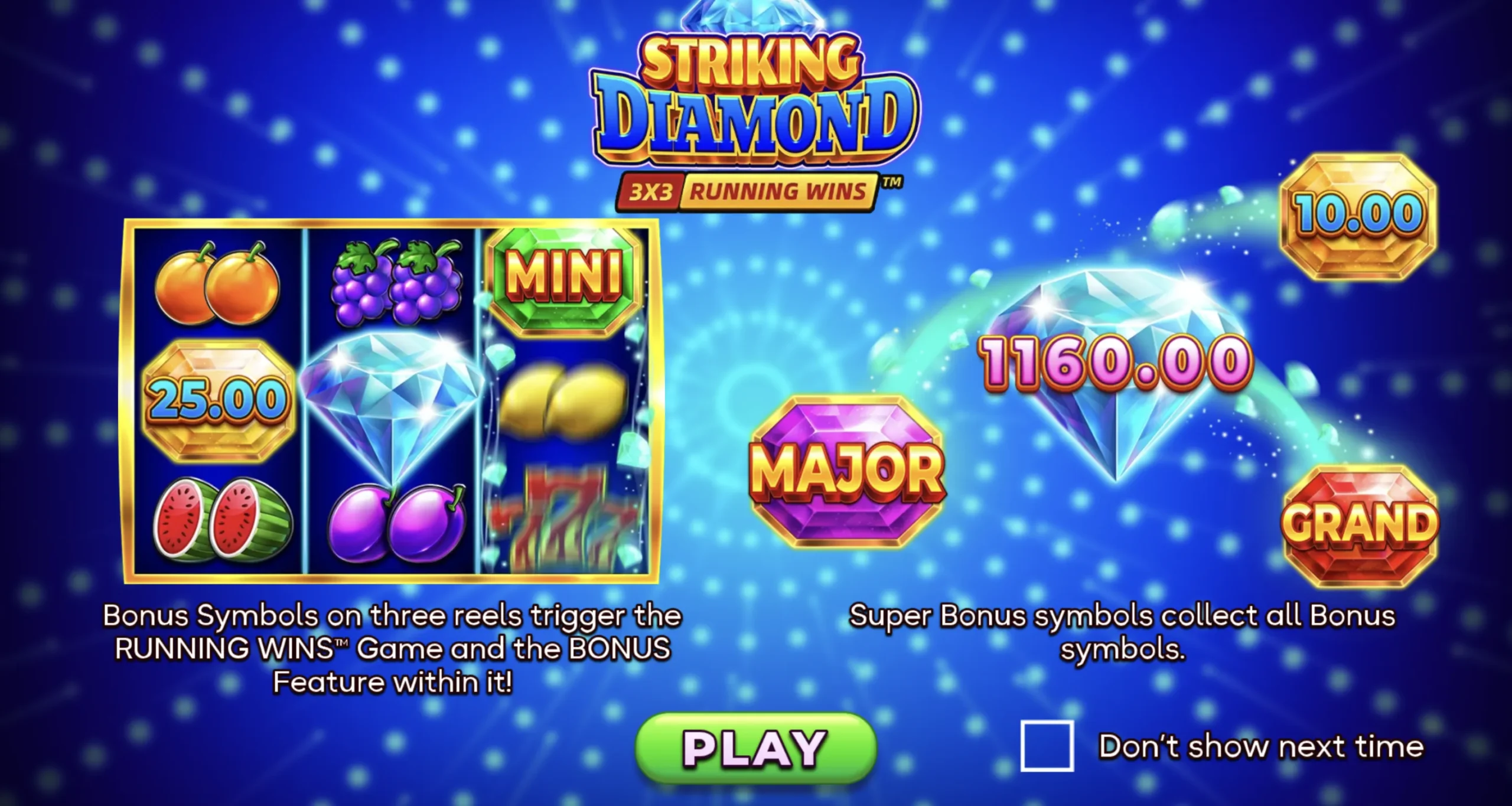 Striking Diamond – играть бесплатно в демо | GamblingShot