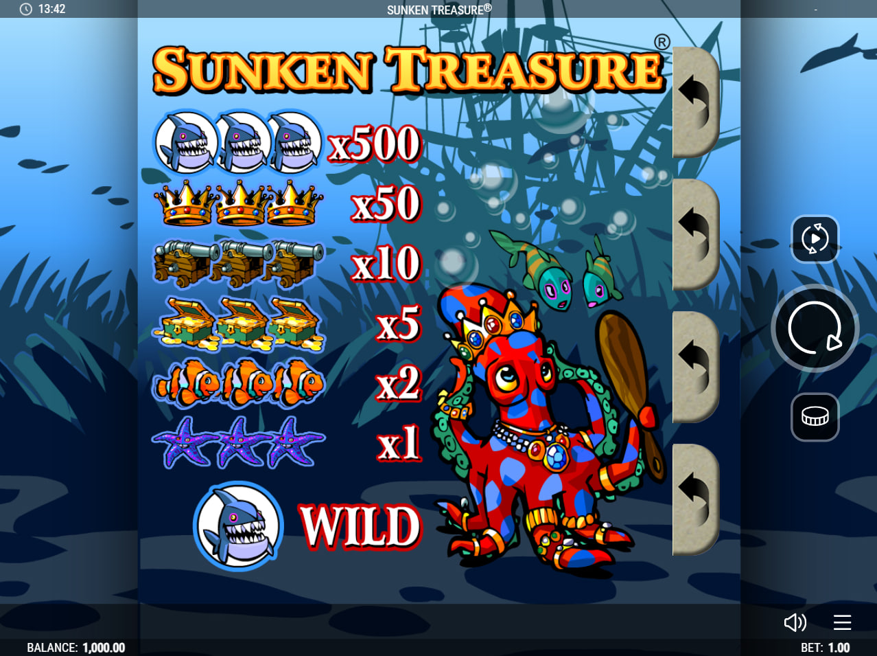 Sunken Treasure – play free demo | GamblingShot