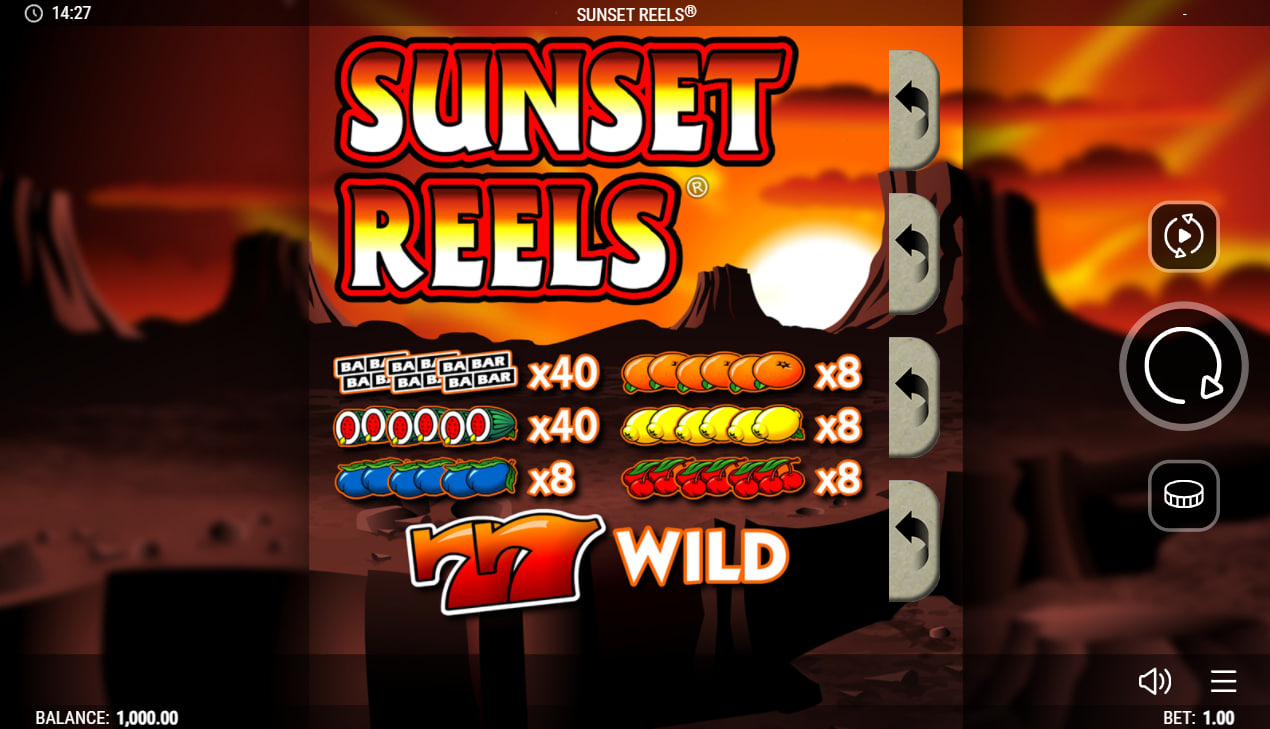 Sunset Reels – играть бесплатно в демо | GamblingShot