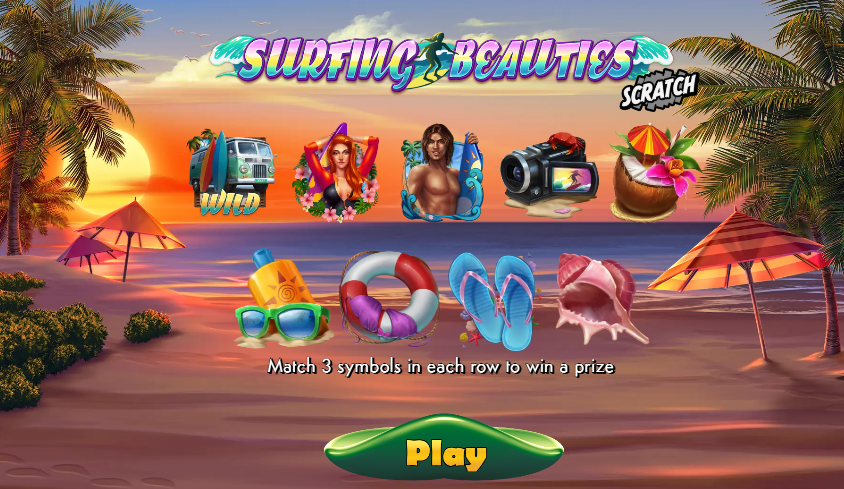 Surfing Beauties Scratch – грати безкоштовно в демо | GamblingShot