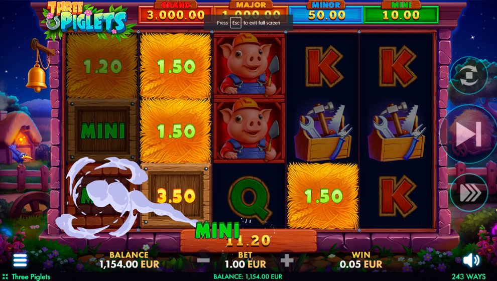 Three Piglets – play free demo | GamblingShot