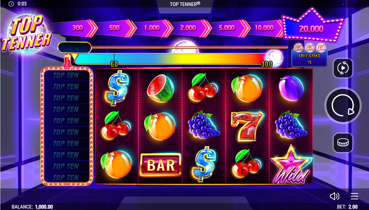 Top Tenner – play free demo | GamblingShot