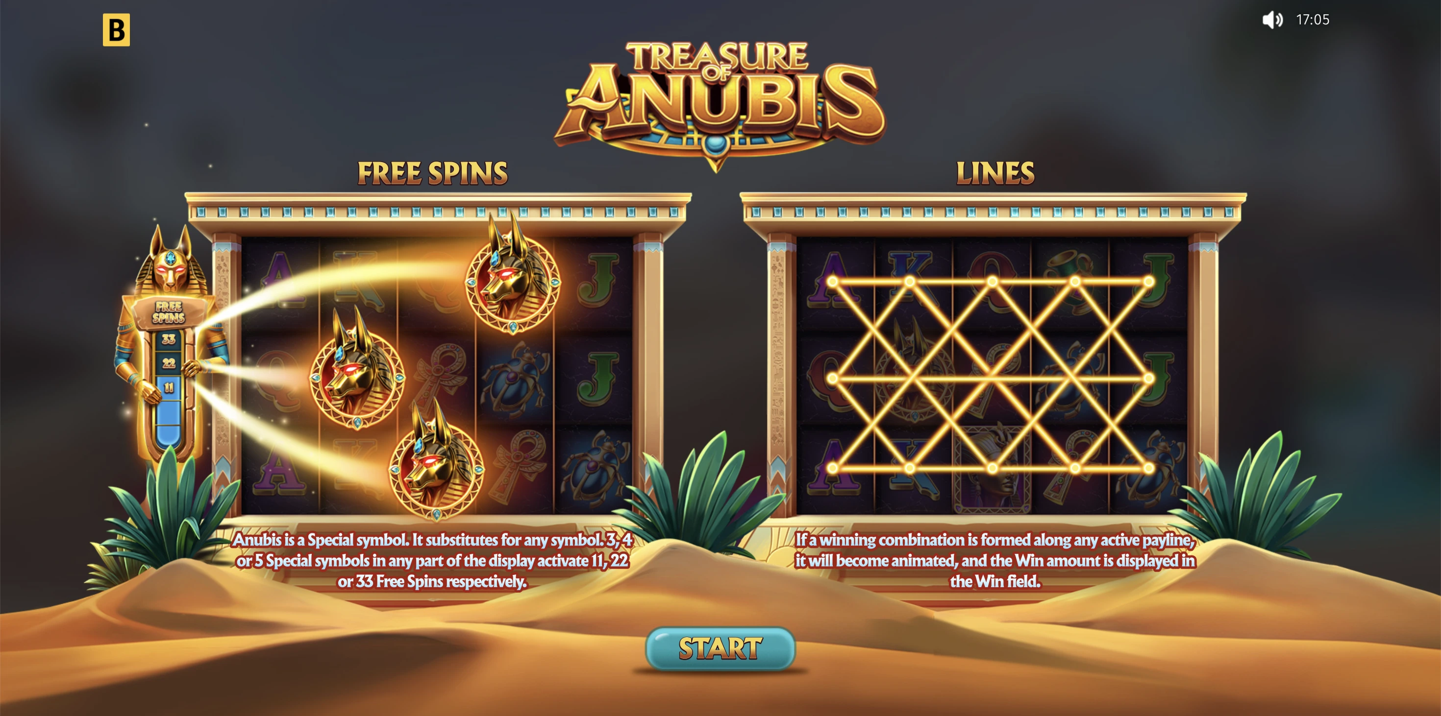 Treasure of Anubis – играть бесплатно в демо | GamblingShot