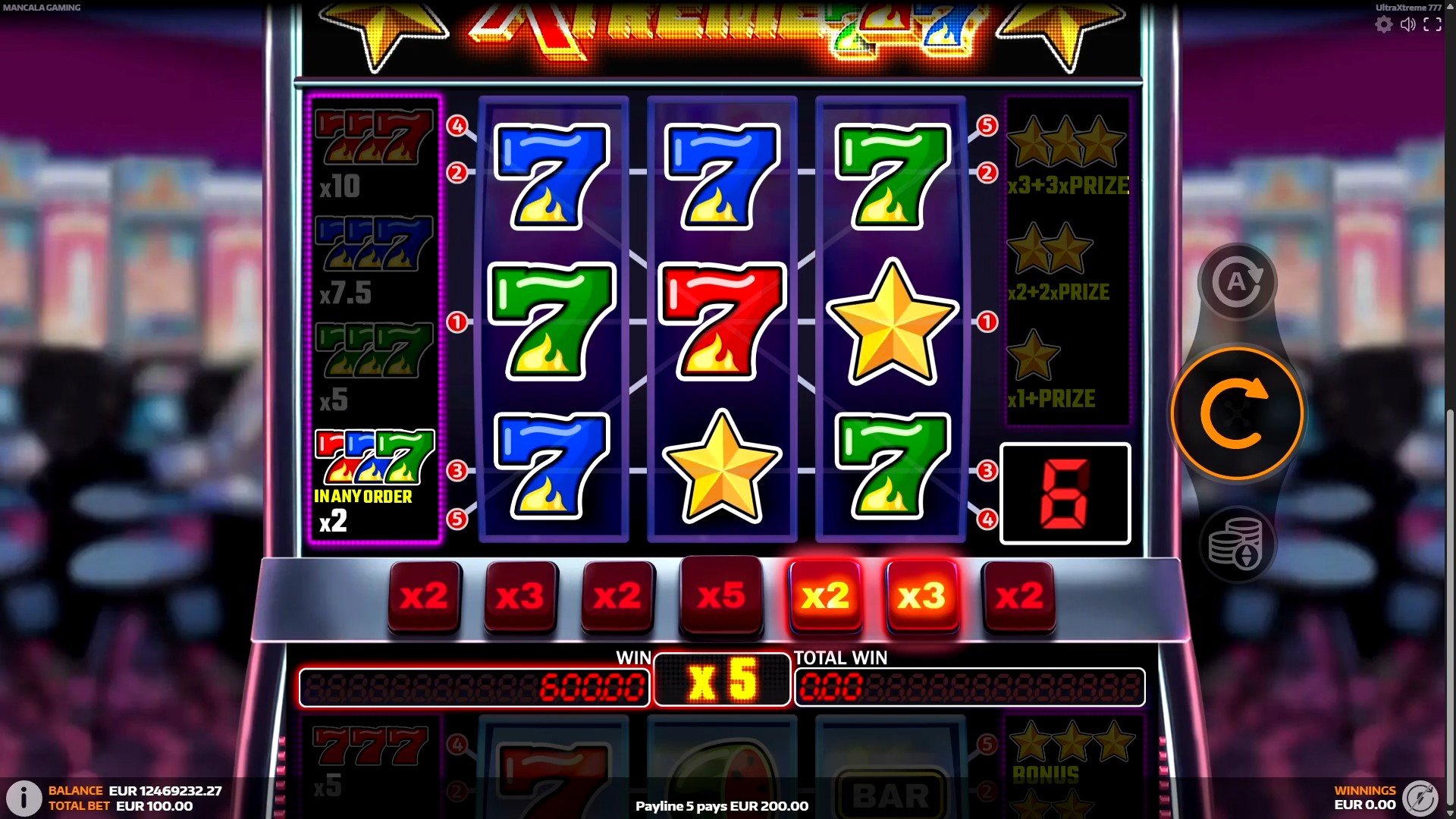 UltraXtreme 777 – грати безкоштовно в демо | GamblingShot