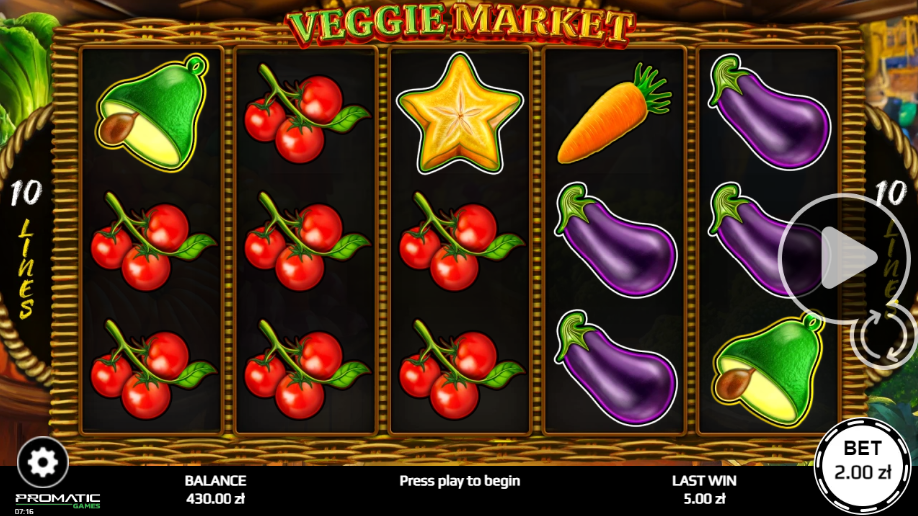 Veggie Market – play free demo | GamblingShot
