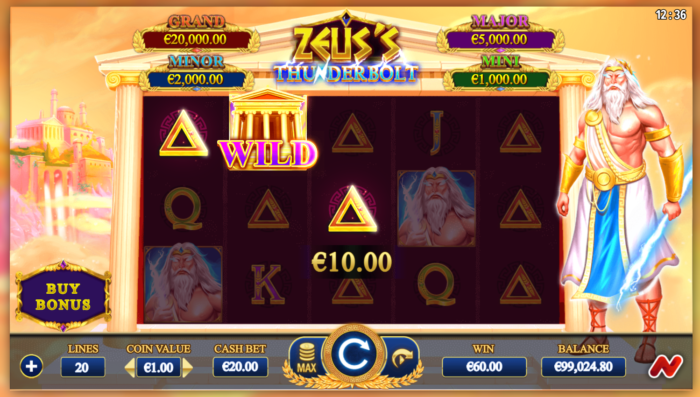 Zeus’s Thunderbolt – играть бесплатно в демо | GamblingShot