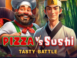 Pizza vs Sushi. Tasty Battle – slot game with high RTP | GamblingShot