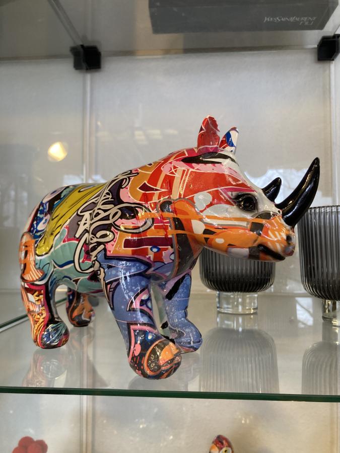 Deko Nashorn Graffiti