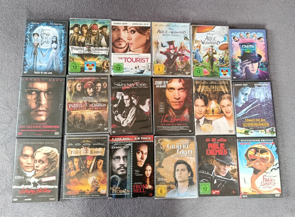 Johnny Depp DVD Sammlung
