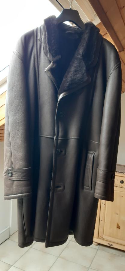 Herren Ledermantel Gr. M mit Innenfell12