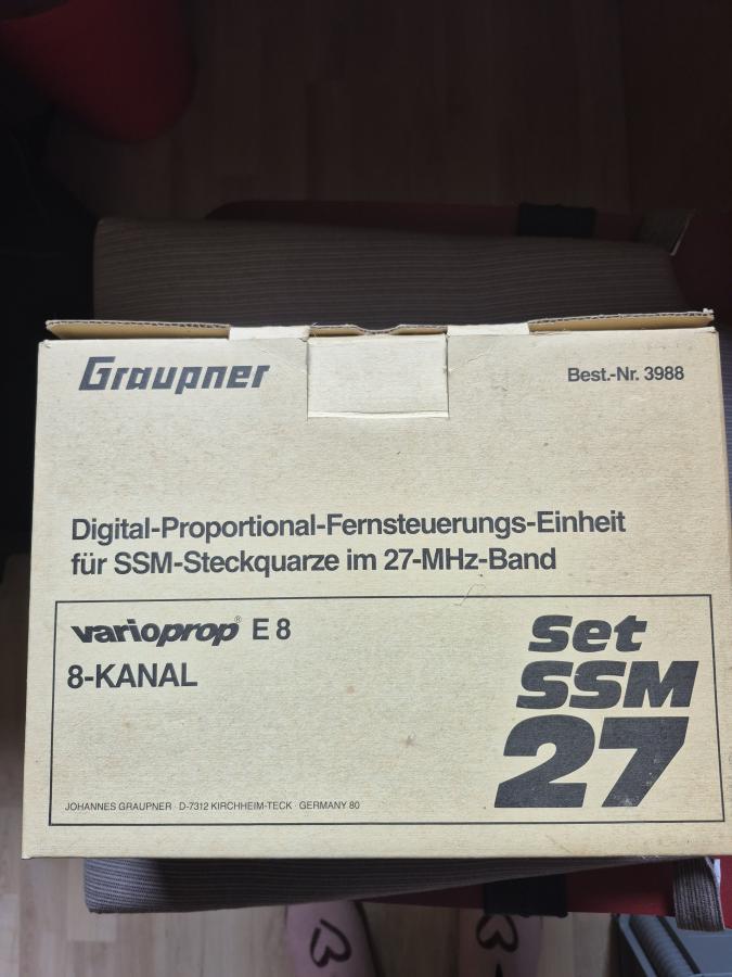 Vintage Graupner Varioprop E8 Set SSM 27