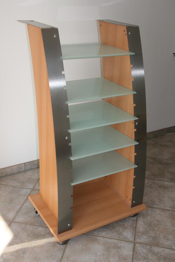 Phonoregal mit fünf Böden