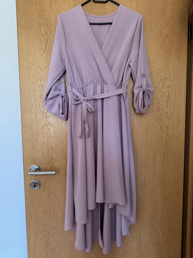 Altrosafarbenes Midikleid
