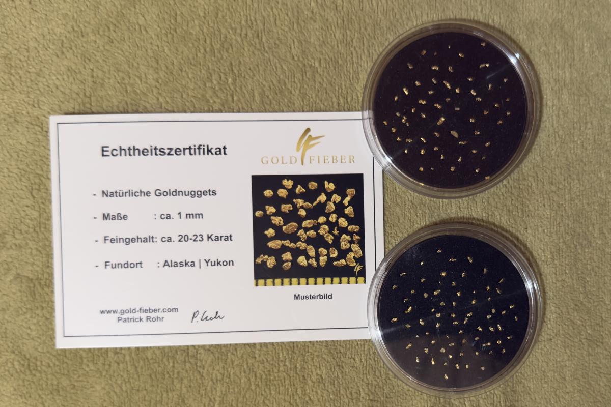 100 echte Goldnuggets aus Alaska