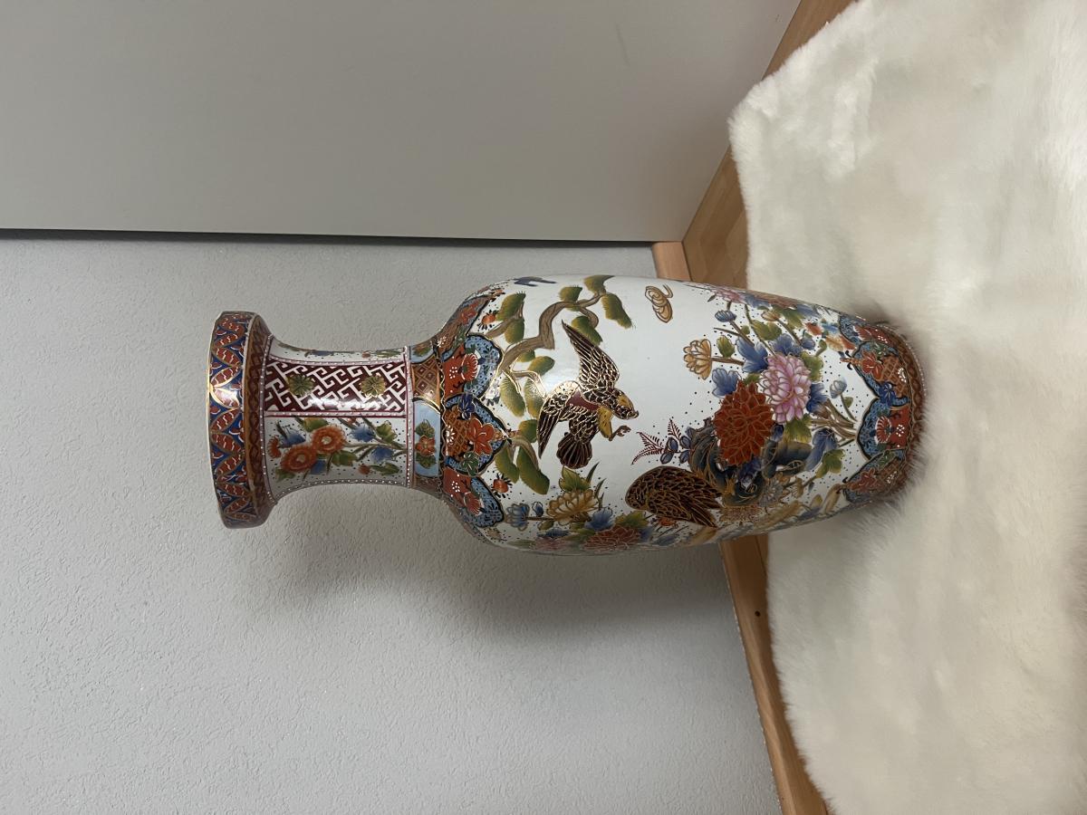 China Vase handbemalt 62cm hoch