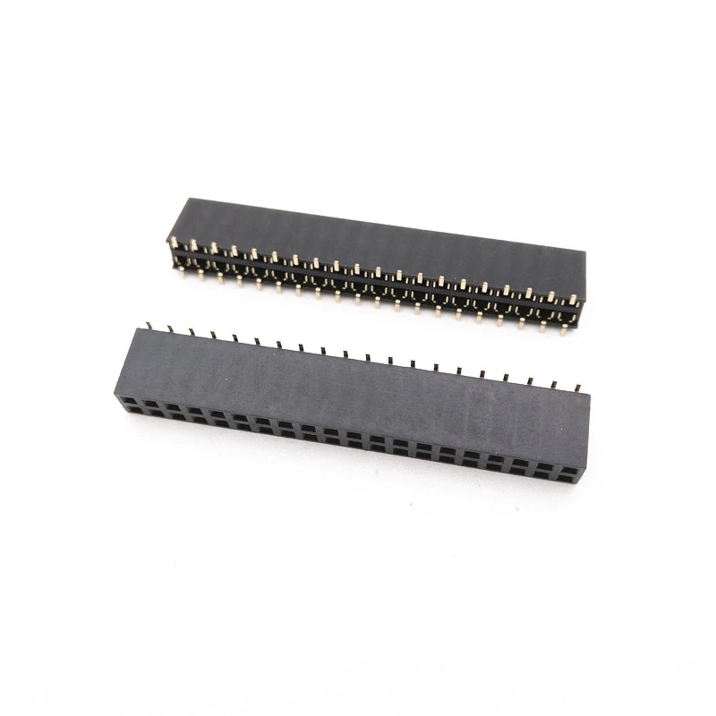 2.54mm 2×20 Pin Female Double Row SMT Header Strip (Pack of 3)