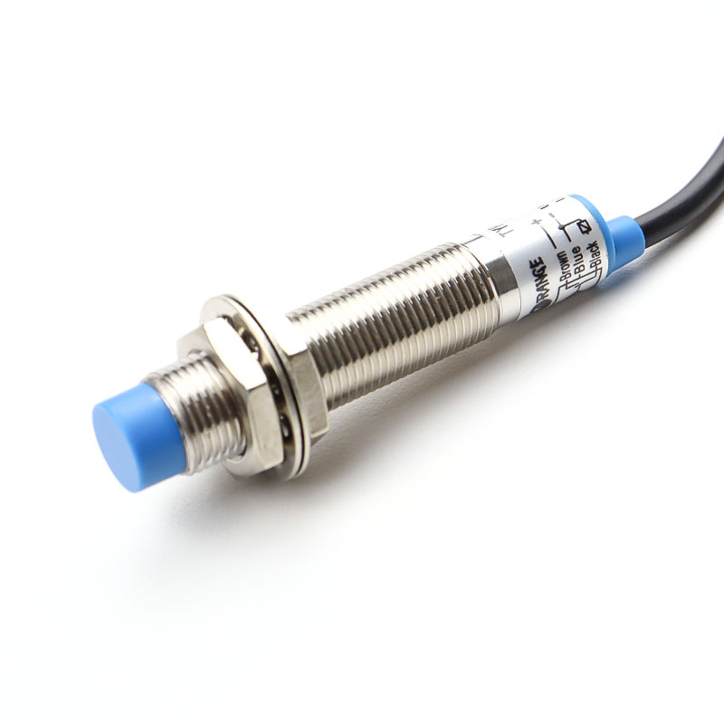 Orange 4mm PNP Inductive Proximity Sensor RM12 DC6~36V (Unshielded)