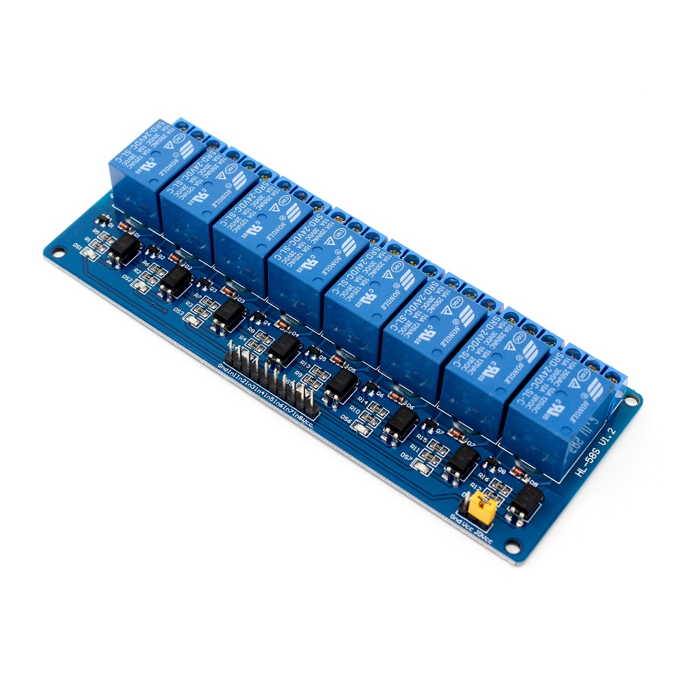 8 Road/Channel Relay Module (with light coupling) 24V