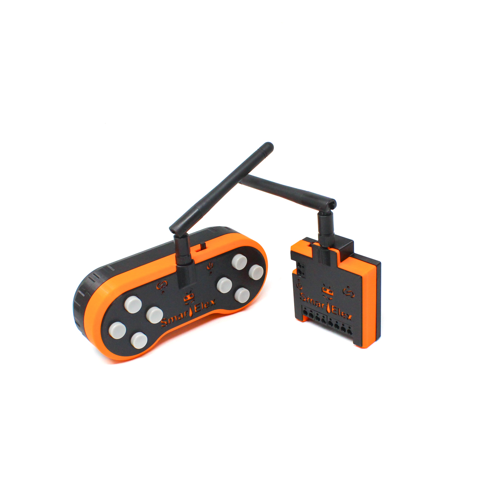 SmartElex Wireless Remote Control with NRF Transceiver and Motor Driver