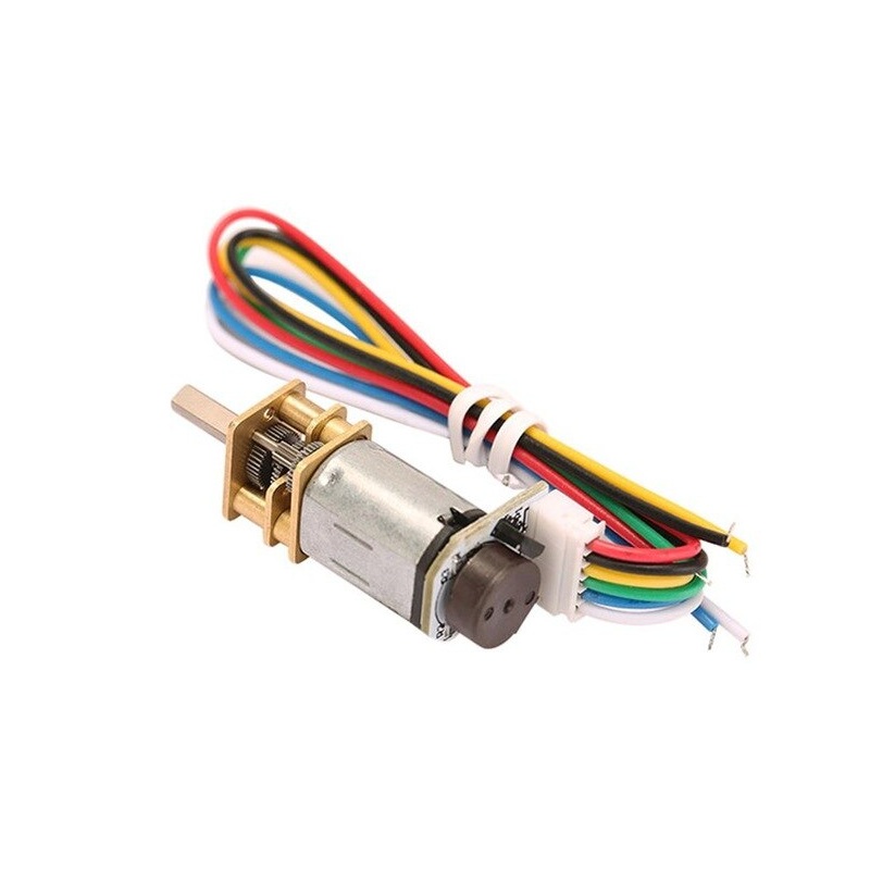 N20 6V 100RPM Micro Metal Gear Motor With Encoder