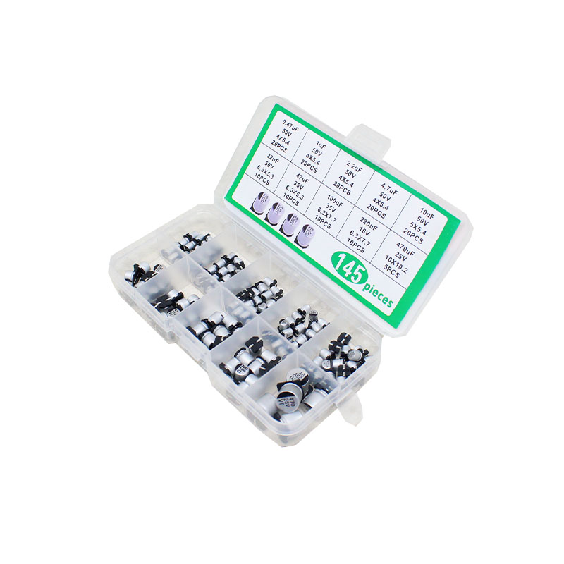 Orange 145PCS 0.47uf-470uf Aluminum Electrolytic Capacitor Kit