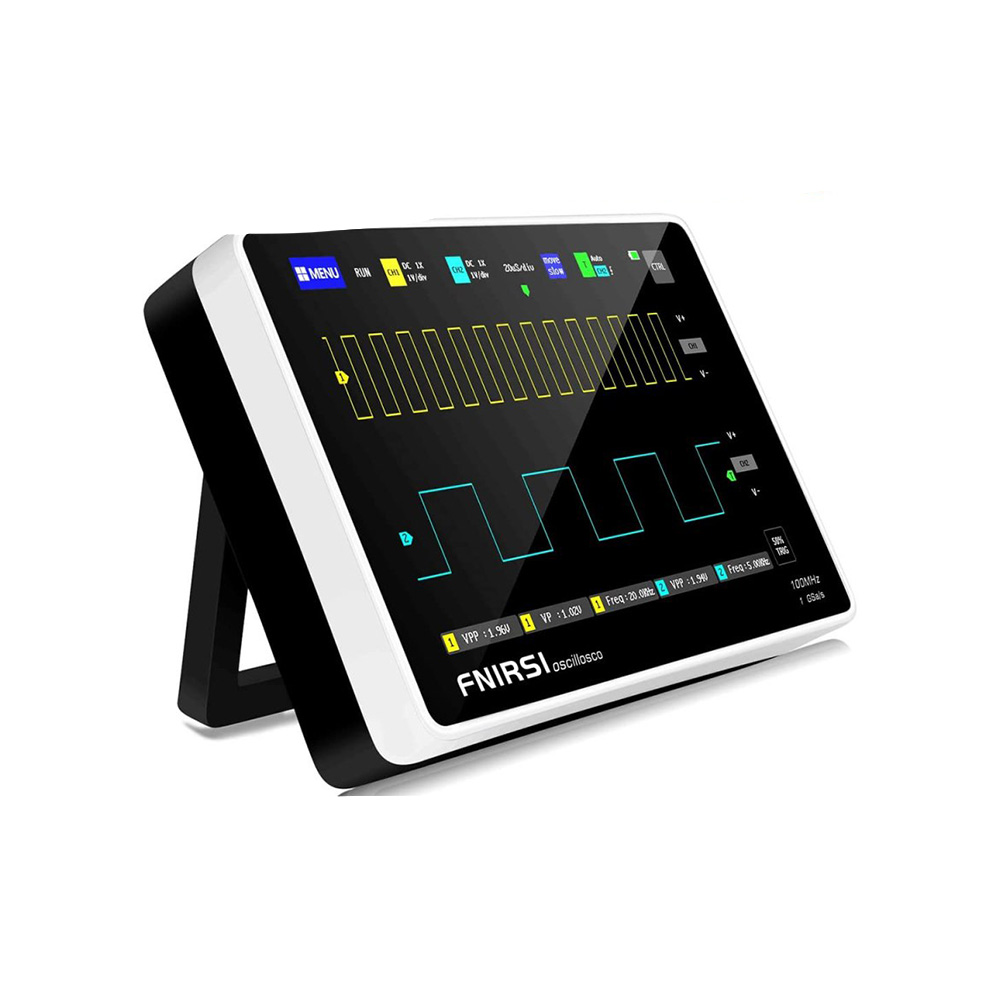 FNIRSI 1013D Handheld Tablet Oscilloscope with 2 channel and 100 Mhz Bandwidth; 1GSa/s Sampling Rate