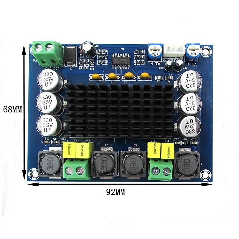 TPA3116D2 XH-M543 60W Dual Channel High Power Digital Power Amplifier Board