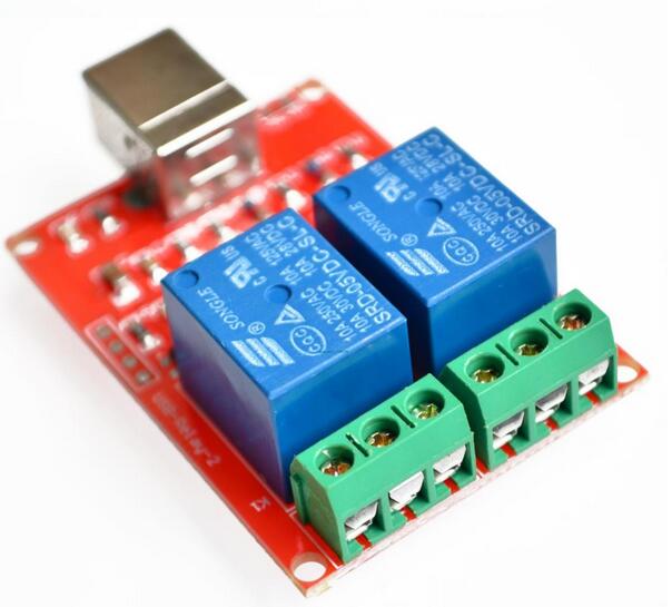 5V 2 channel USB PC Intelligent Control Relay Module
