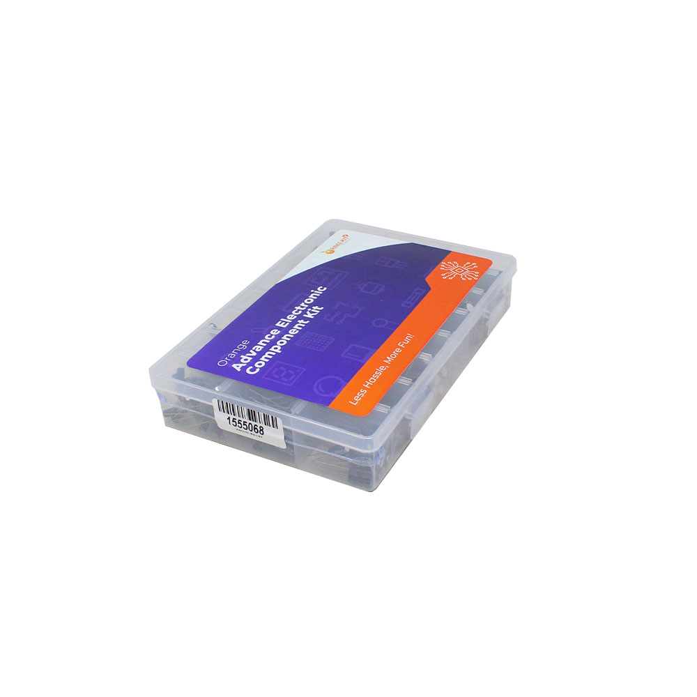 Orange 500PCS 0.1uf-1000uf Plug-in Electrolytic Capacitor Kit