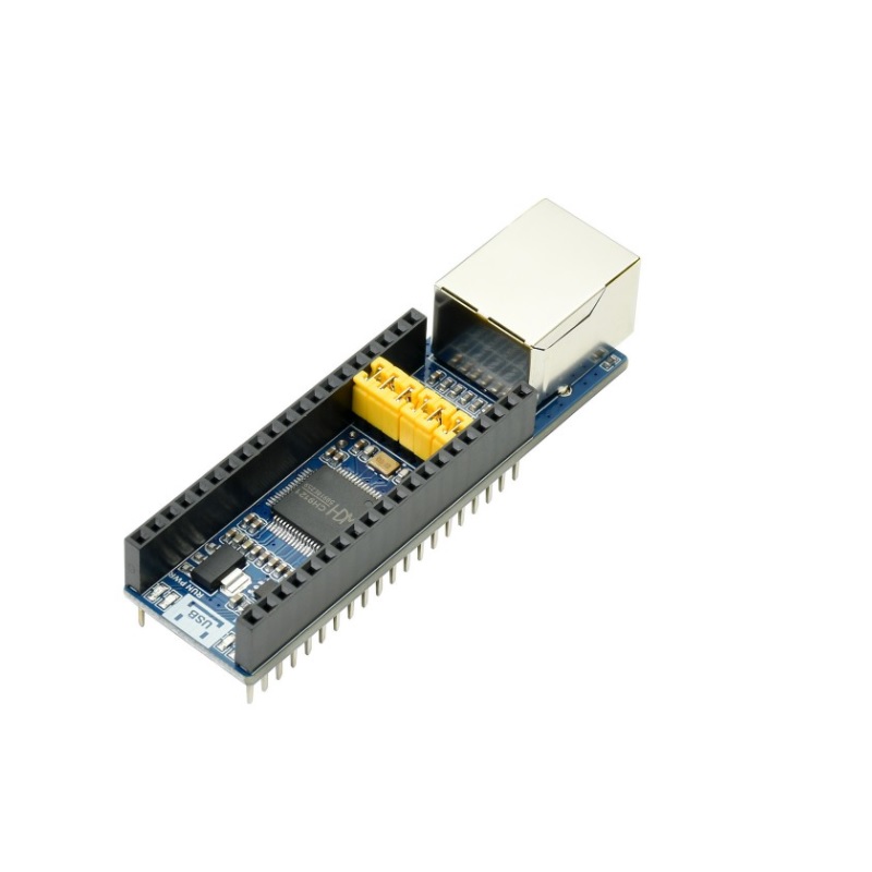 Waveshare Ethernet to UART Converter for Raspberry Pi Pico, 10/100M Ethernet