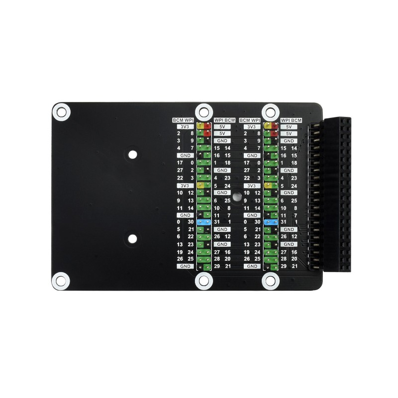 Waveshare Raspberry Pi 400 GPIO Header Adapter, 2x 40PIN Header Expansion, Leaning Version