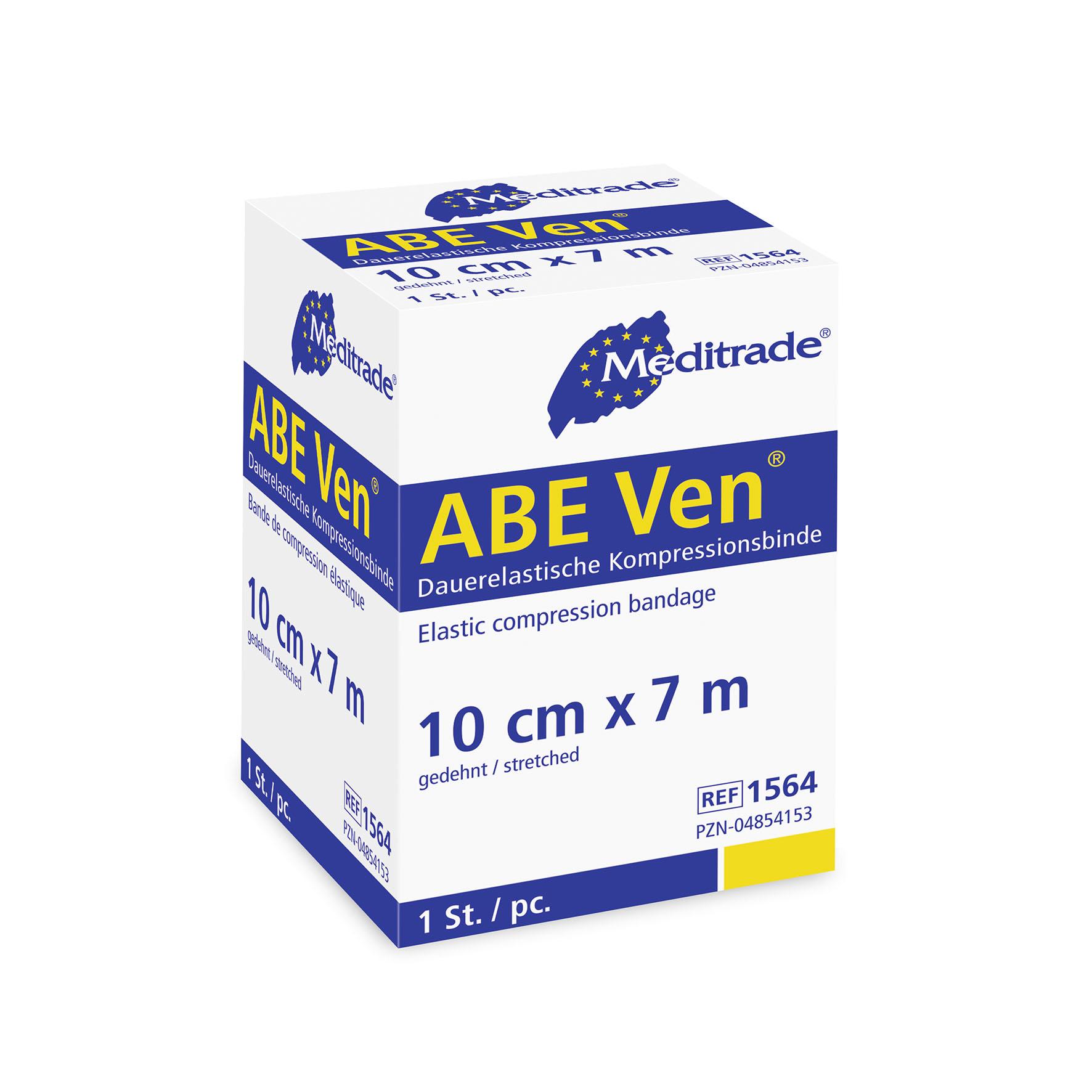 ABE Ven® kräftig Dauerelastische Langzugbinde, 10 cm x 7 m