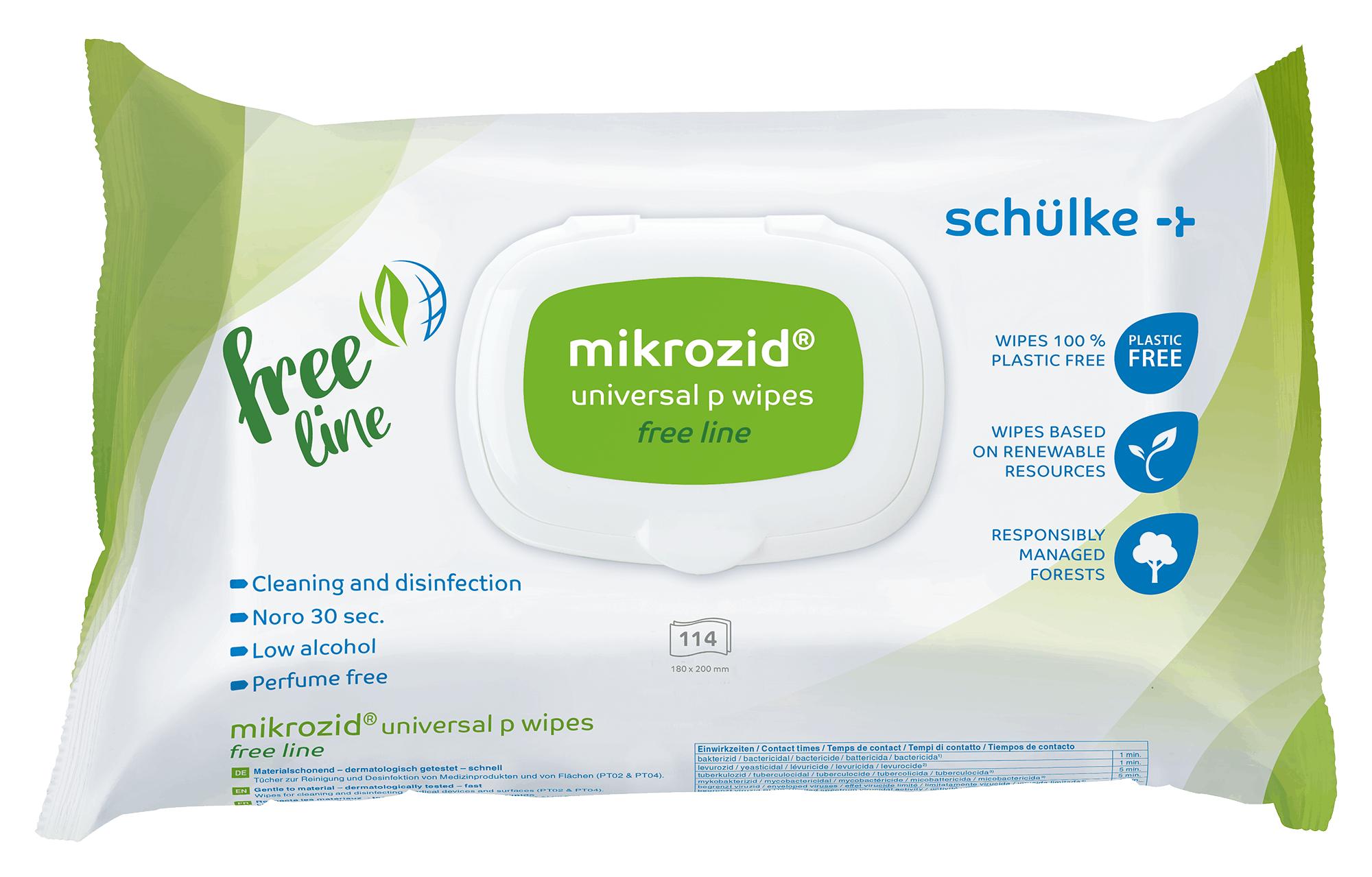 mikrozid® universal p wipes free line (114 Tücher)