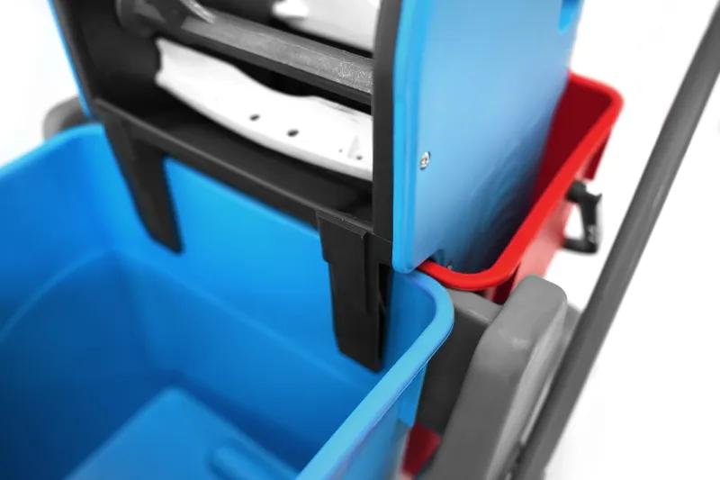 SEMYtop Doppelfahrwagen mit 2 x 25 l Eimer Kunststoffpresse