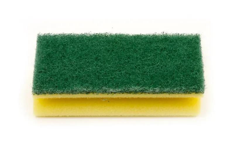 FUNNY Griffschwamm, gelb/grün, 15 x 6,8 x 4,5 cm für grobe Verschmutzungen, 10 Stück