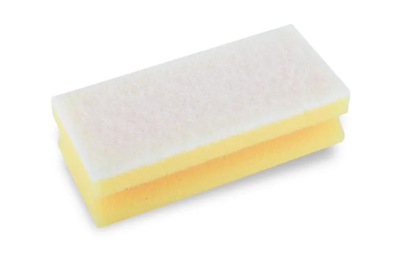 FUNNY Griffschwamm, gelb - weiß, 15 x 6,8 x 4,5 cm für empfindliche Flächen 10 Stück