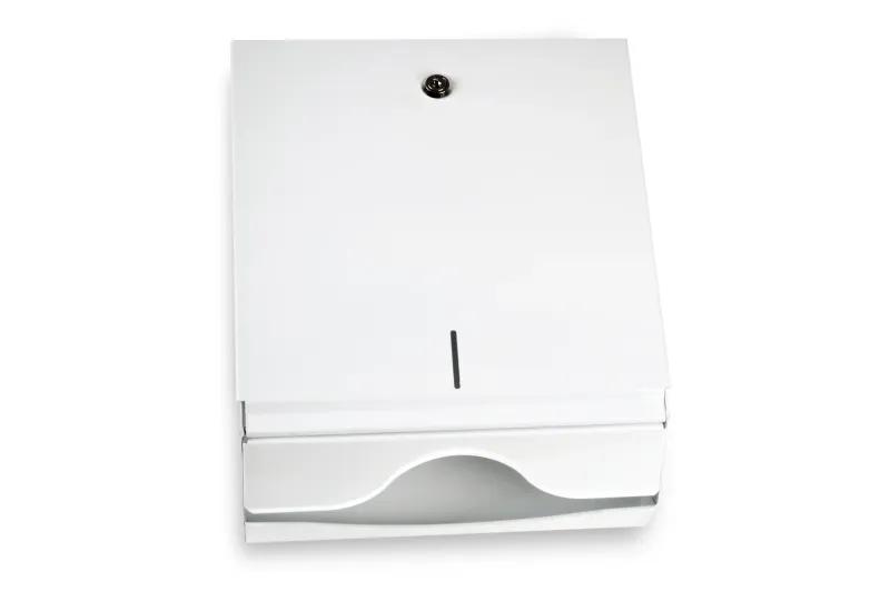 FUNNY Falthandtuch-Spender für V-Falz-Tücher Metall, weiß, für ca 500 Blatt