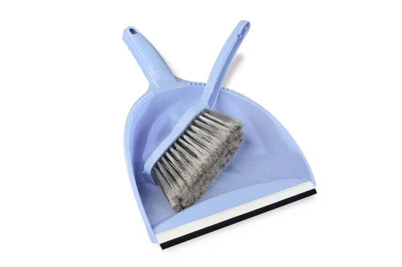 SEMYtop Handkehrschaufel mit Besen blau, 1 Stück