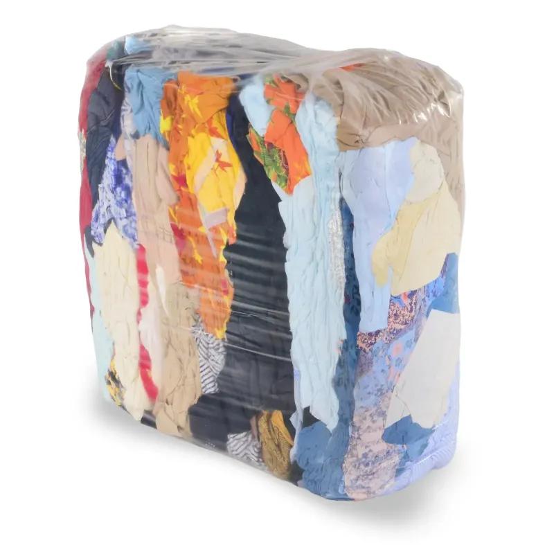 FUNNY Kattun-Putzlappen, bunt 10 kg Ballen