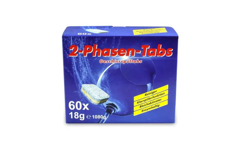 FUNNY Spülmaschinentabs 2 Phasen 60 Stück, 18 g, Reiniger & Klarspüler