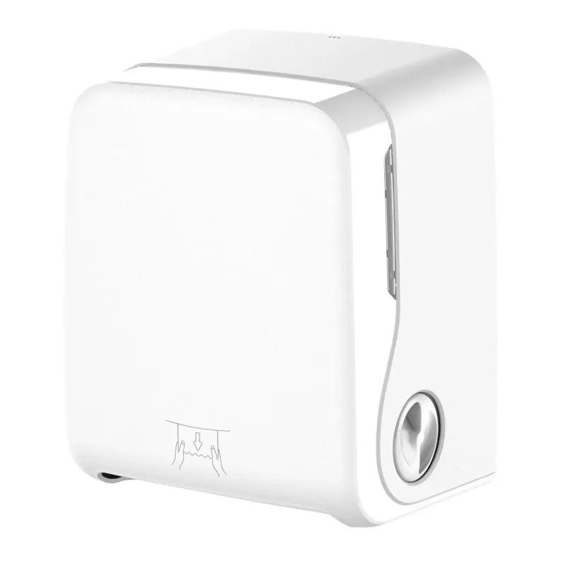 SEMYtop Handtuchrollenspender, Autocut, weiß matt