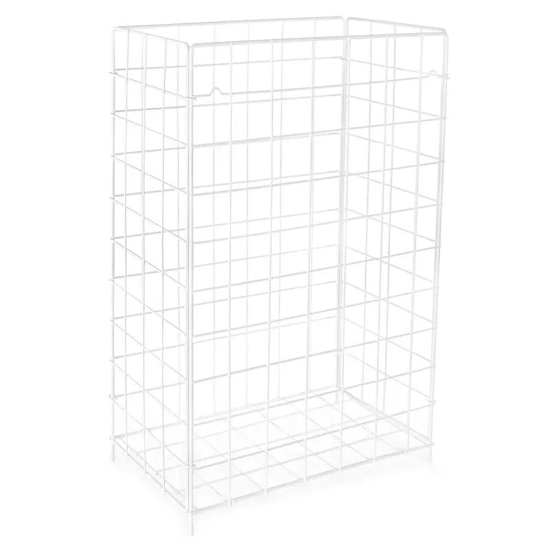 SEMYtop Abfallkorb zusammenlegbar weiß, beschichtet, 405 x 251 x 628 mm