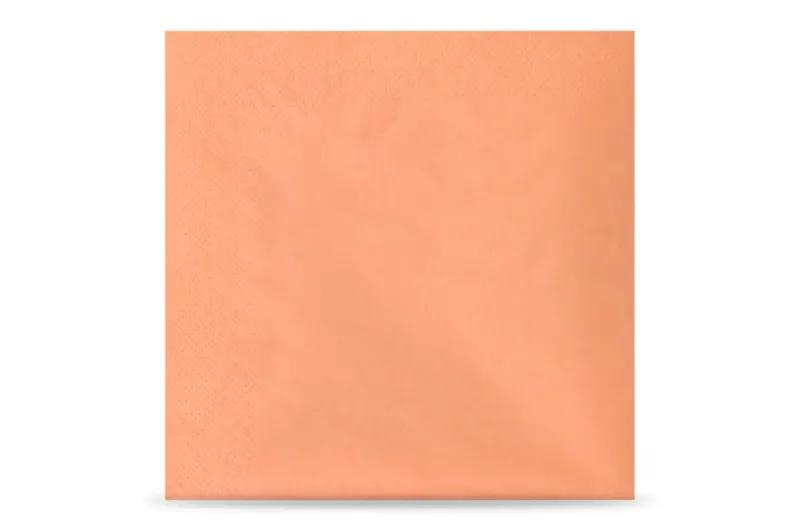 FUNNY Servietten 33 x 33 cm, apricot 3-lagig, 1/4-Falz, 4 x 250 Stück