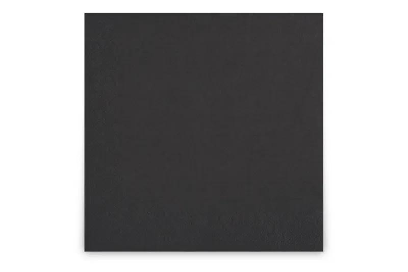 FUNNY Servietten 40 x 40 cm, schwarz 3-lagig, 1/4-Falz, 4 x 250 Stück
