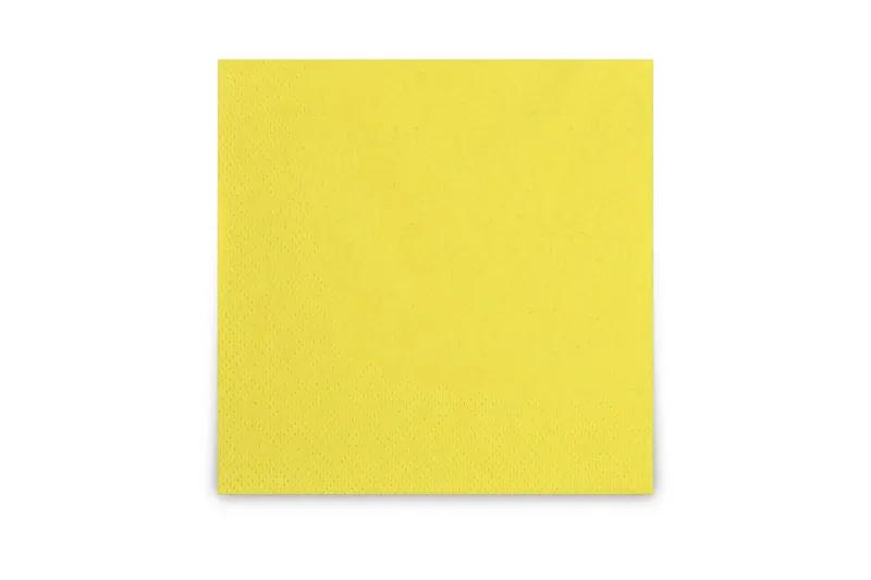 FUNNY Servietten 24 x 24 cm, gelb 2-lagig, 1/4-Falz, 12 x 300 Stück