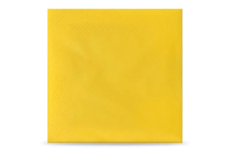 FUNNY Servietten 33 x 33 cm, gelb 3-lagig, 1/4-Falz, 4 x 250 Stück