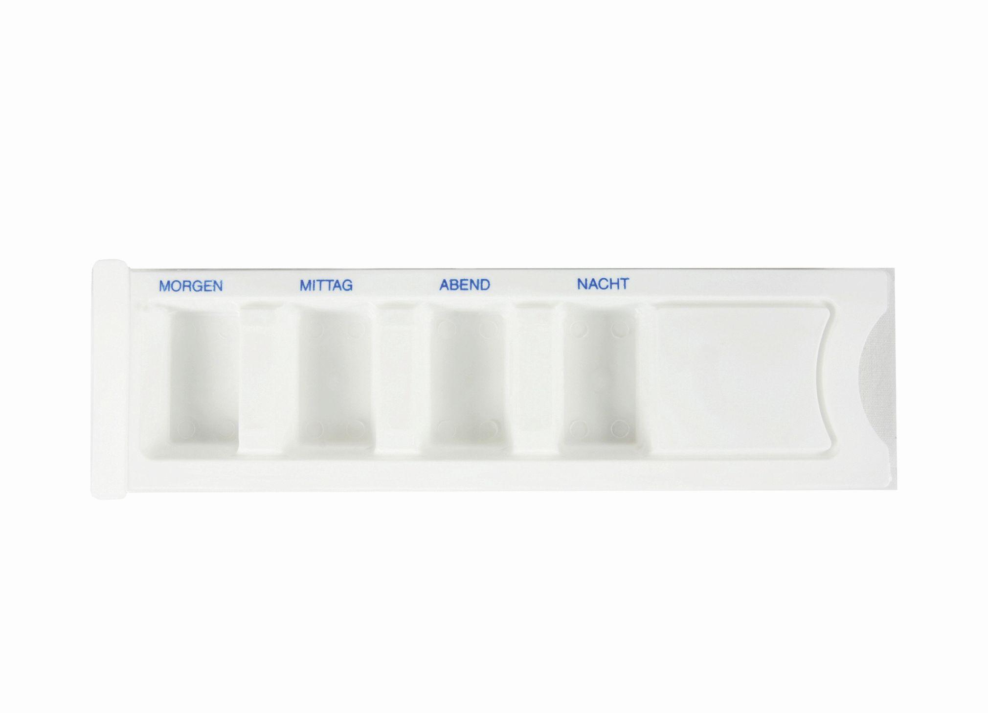 Medikamentendispenser, weiß 4-fach